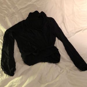 Old but gently used lululemon wrap sweater,